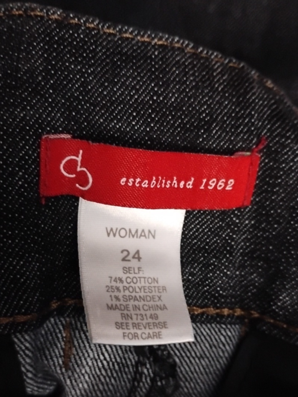 Db Established 1962 Woman- 24 Black  *See Last Pic For Color Stretch Denim Jeans